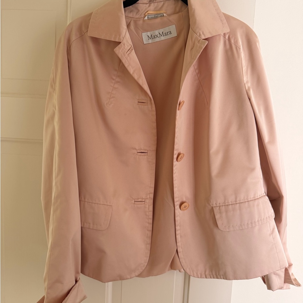 MaxMara beige Lightweight Tailored Blazer